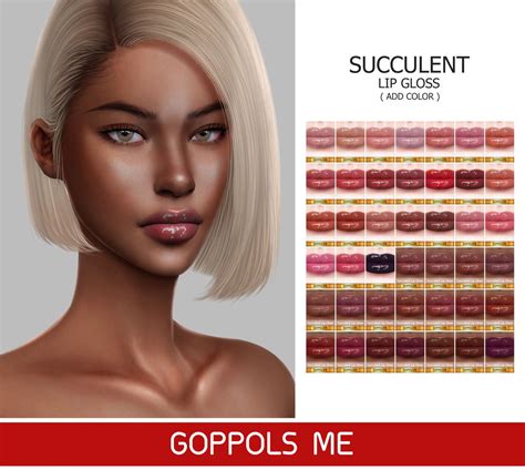 Goppols Me Gpme Gold Succulent Lip Gloss Add Color Makeup Cc