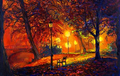 Wallpaper Landscape Paint Picture Painting Landscape Autumn