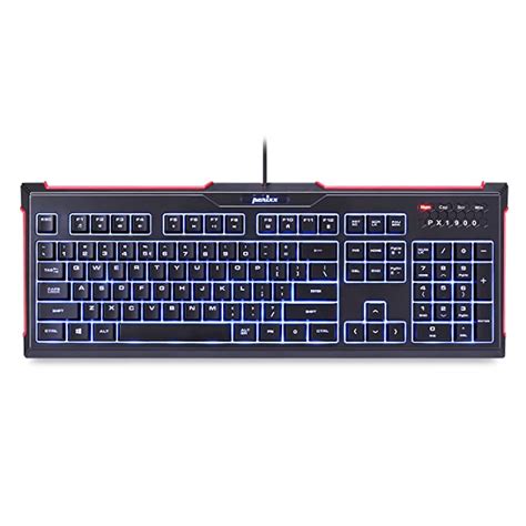 Perixx 11483 Px 1900 Backlit Gaming Keyboard Silent X Type Scissor