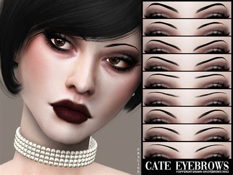 The Sims Resource Cate Eyebrows N143