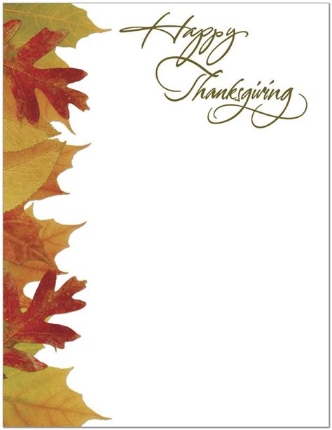 Thanksgiving Stationery Thanksgiving Letterhead D1236l B