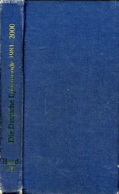 The German Ephemeris Volume Vii 1981 2000 Collectif 0 Ebay