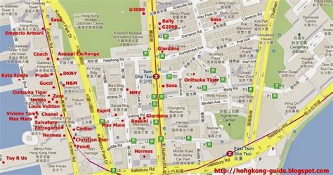 แผนที่ช้อปปิ้งฮ่องกง Hong Kong Shopping Map