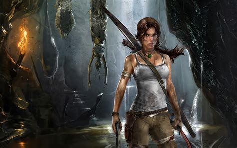 Wallpaper Lara Croft in Tomb Raider 9 wide 1920x1080 Full HD 2K Picture ...