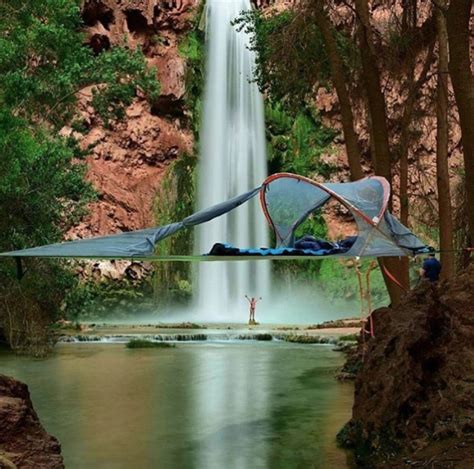 Hammock Camping With A Tentsile At Mooney Falls Havasupai Photo By