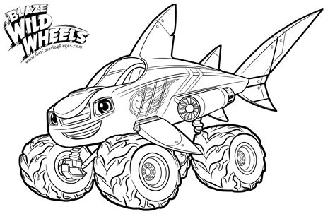 Blaze Coloring Pages Free Printable Templates Printable Download
