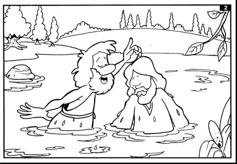 Baptism Coloring Pages At Free Printable Colorings