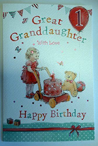 Great Granddaughter 1st 1 Today Happy Birthday Card With