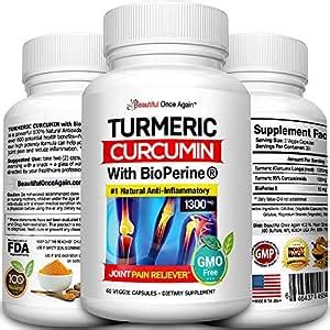 Amazon Com TURMERIC CURCUMIN 1300 Mg Enjoy Up To 600 Health Benefits