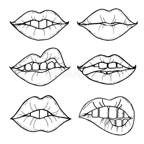 Lips Clipart Black And White