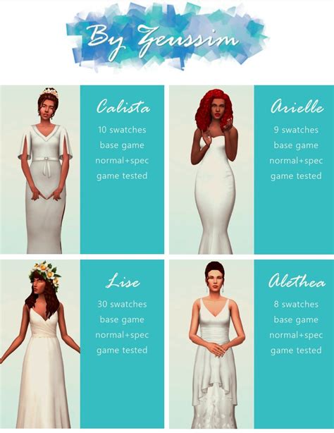 Greek Wedding Dress Sims 4 Fashion Dresses