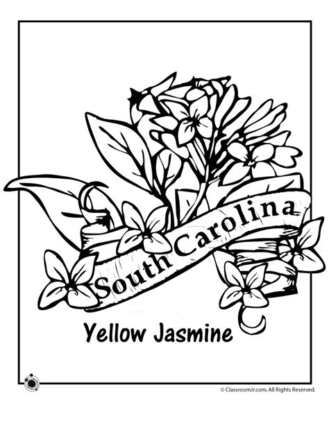 South Carolina State Coloring Page Coloring Pages