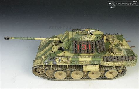 Arrowmodelbuild Panther D Tank With Zimmerit Built And Painted 135 Model