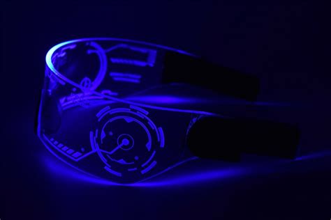 cyberpunk goggles led tron visor glasses perfect for cosplay festivals