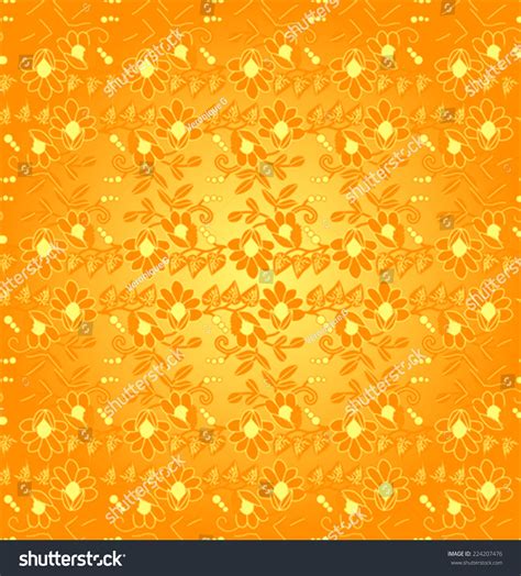 Classical Gold Floral Wallpaper Background Stock Vector Royalty Free