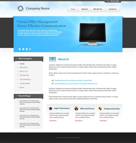 Cms Business Theme By Prkdeviant On Deviantart