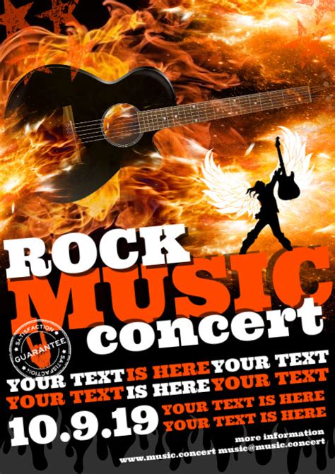 Rock Music Concert Poster Template Postermywall