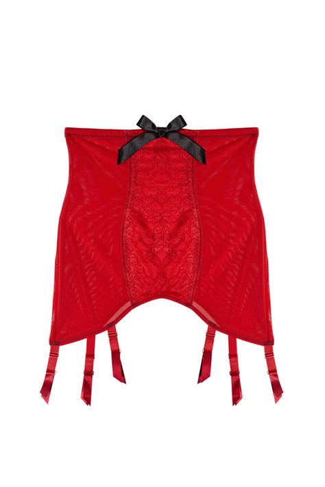 Elsie Lace Girdle Red Playful Promises Usa