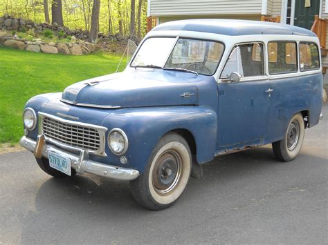 1957 Volvo Station Wagon 445 With Panel Truck Rear Doors All Wood