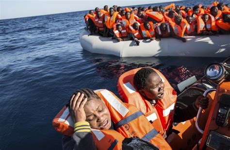 nearly 100 people missing eight dead after latest migrant boat tragedy off libyan coast