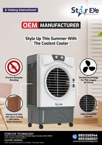 Material Plastic Tower Air Cooler 40 60 Ft At Rs 1500piece In Delhi