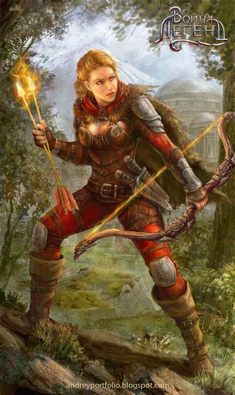 Fire Archer Fantasy Art Women Character Art Fantasy Warrior