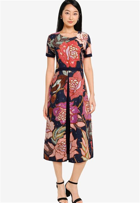 Batik Dress Batik Print Elegant Design Batik Premium Dress Etsy