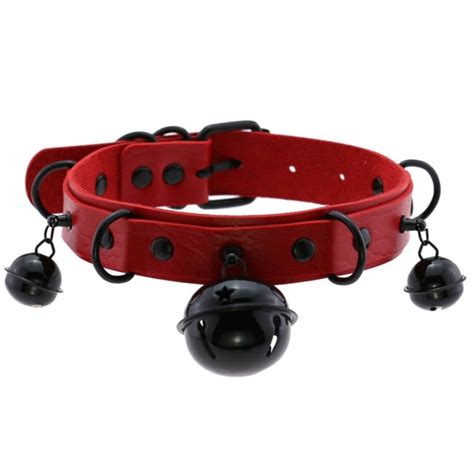 Bdsm Ddlg Submissive Slave Collar Choker Red Collection Sissy Panty Shop