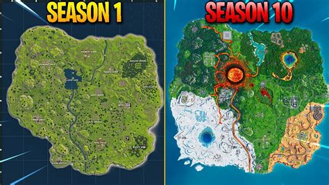 Fortnite Map Changes Over Time
