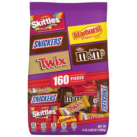 Starbust Skittles Snickers Twix And Mandms Candy Halloween Fun Size