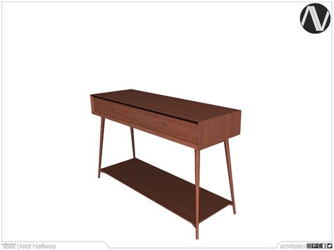 The Sims Resource Mid Century Modern Neil Console Table