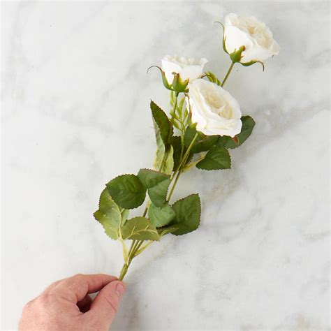 Cream Artificial English Rose Spray Picks Sprays Floral Supplies Craft Supplies