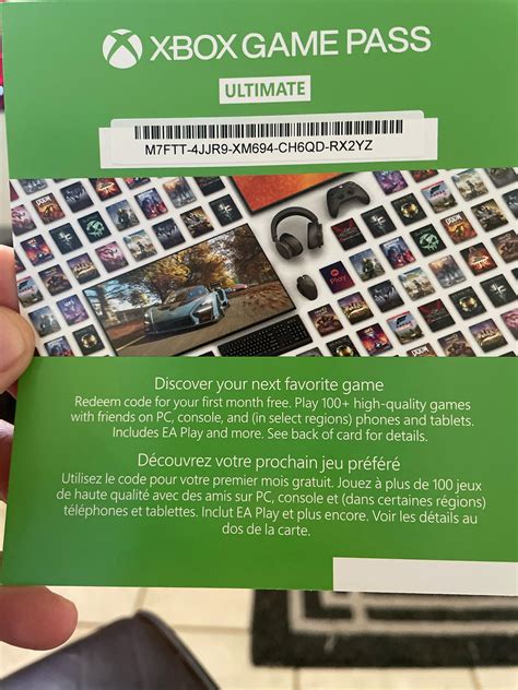 Heres A 1 Month Xbox Game Pass Ultimate Code For Whoever Wants It