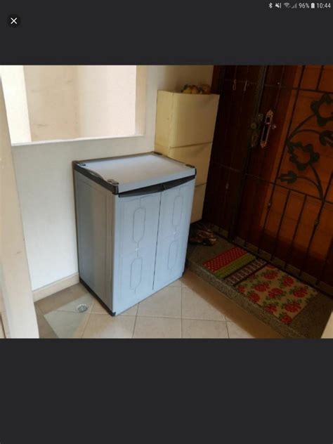 Full Plastic Waterproof Outdoor Storage Cabinet W Delivery Furniture