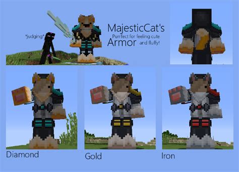 These are currently the best looking and most promising. Cat Armor Texture Pack