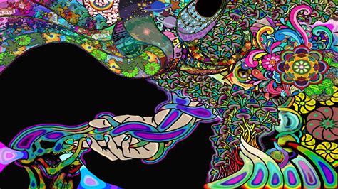 Psychedelic Art A Combination Of Freehand Drawing And Clipart Made