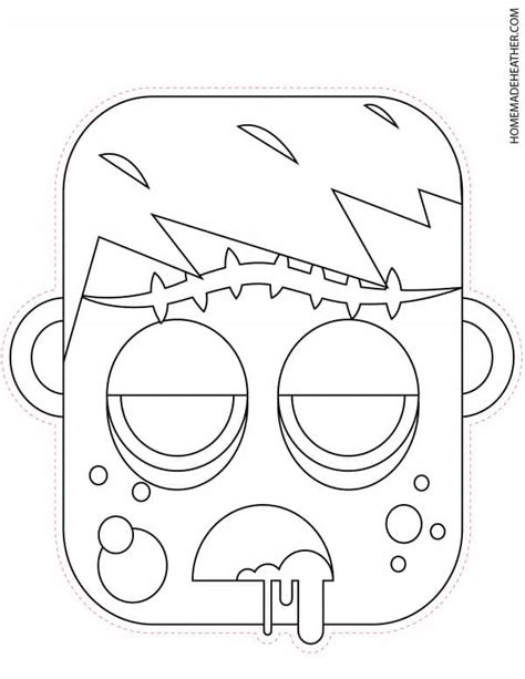 Free Halloween Mask Printables Homemade Heather Coloring Home