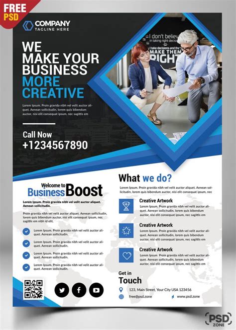 Corporate Business Flyer Free Psd Preview Psd Zone