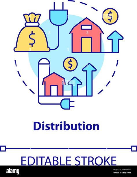 Distribution Concept Icon Stock Vector Image And Art Alamy