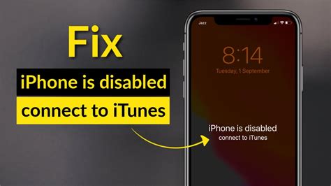 Iphone Is Disabled Connect To Itunes Reset Iphone Passcode Youtube