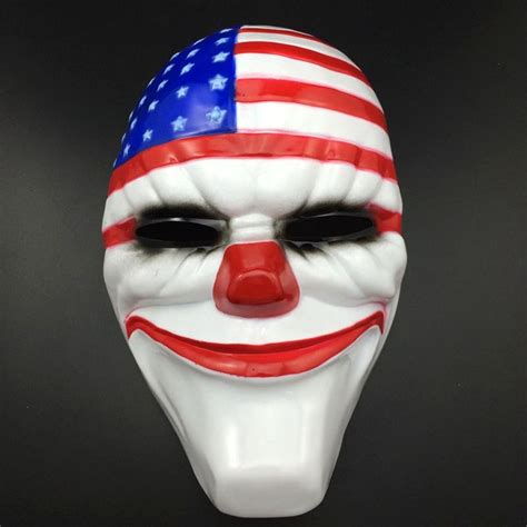 2016 Pvc Scary Clown Mask Payday 2 Halloween Mask For Antifaz Party