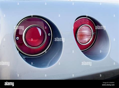 Classics Car Round Tail Lights Stock Photo Alamy