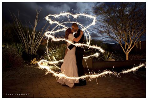 Sparklers And A Long Exposure Shot Wedding Sparklers