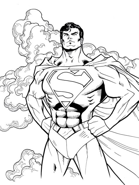 Superman Coloring Page Cool Findz Superhero Coloring Pages