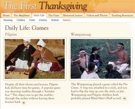 The first round in this thanksgiving game for 4 and up is 200 seconds. What games did they play - The 1st Thanksgiving