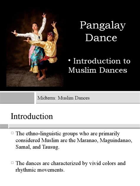 Pangalay Dance Introduction To Muslim Dances Pdf Philippines
