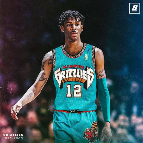 Vancouver grizzlies mitchell and ness bibby replica teal jersey. Rookie PG Ja Morant in Vancouver throwback. 🔥 | Memphis grizzlies basketball, Nba basketball art ...
