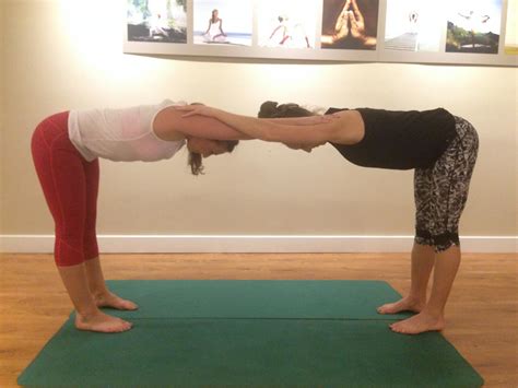 A Page Of Yoga Poses For Two People Pin On Acro A Lot Of Yoga Poses With A Partner Revolve
