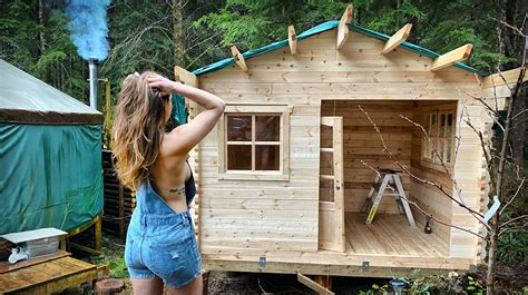 Timelapse Building A Bunkie Cabin And Expanding Our Off