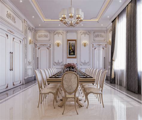 Grand Dining Room Fit For A Palace Classical Interior Design